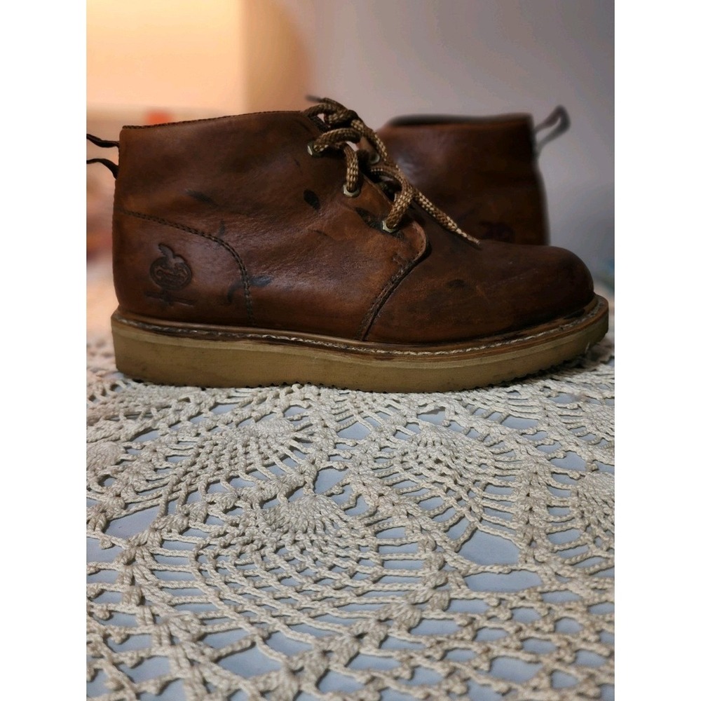 Georgia Boot Chukka Wedge Work Boots Full Grain Leather Men's 11 Lace Up